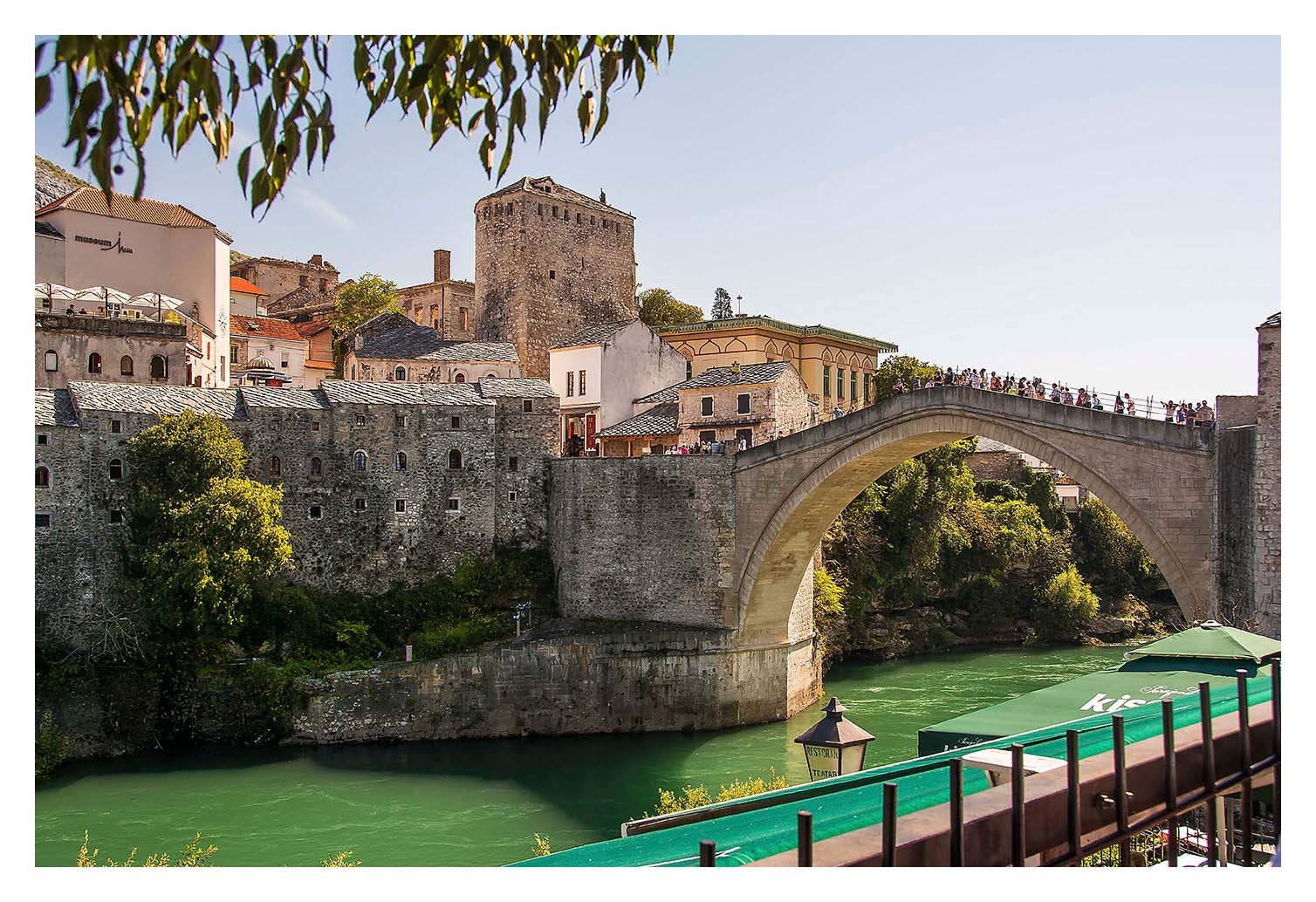 The charming old city of Mostar with its narrow cobbled streets and featuring the famous old bridge, built in the 16th century by the Ottomans, Destroyed in the war of 1993 and rebuilt in 2003-2004 and had a grand opening in July 2004.?