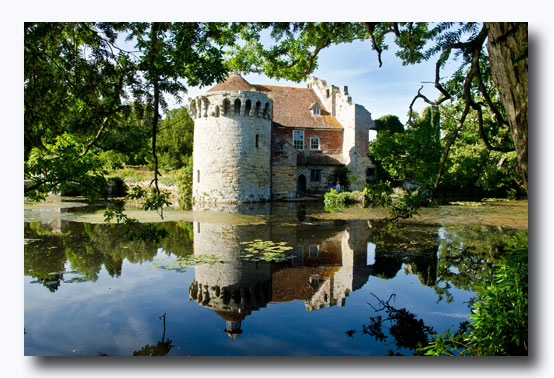 One of England's most romantic gardens designed in the Picturesque style around the ruins of a 14th-century moated castle...